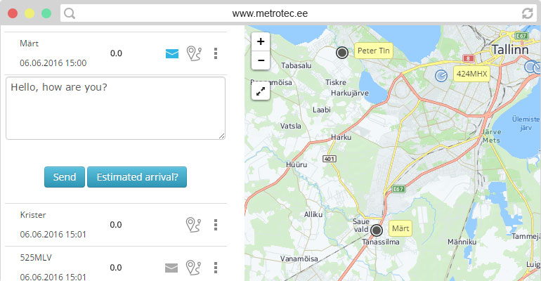 2-way communication with drivers